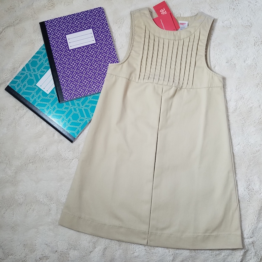 Gymboree School Uniform, Khaki Pleated Jumper VTG